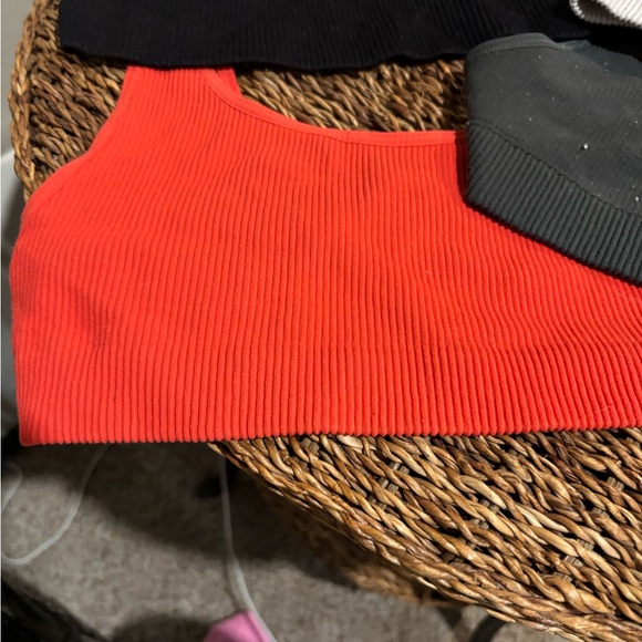 FP Sunset Strappy Ribbed Bralettes in Red, Navy, Black,White, Lavender. - Picture 2 of 9